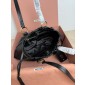 Miu Miu Small Joie nappa leather bag-Black