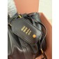 Miu Miu Small Joie nappa leather bag-Black