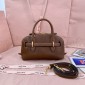 Miu Miu Aventure mini nappa leather bag-Oak