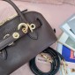 Miu Miu Aventure mini nappa leather bag-Briarwood