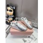 Miu Miu Plume Leather Sneaker, Size 35-41