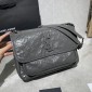 YSL Yves Saint Laurent Niki Medium Bag in Crinkled Vintage Leather 