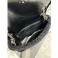YSL Yves Saint Laurent Niki Medium Bag in Crinkled Leather and Shearling 