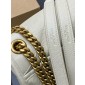 Saint Laurent Niki Medium in grained leather-Blanc Vintage