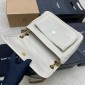 Saint Laurent Niki Medium in grained leather-Blanc Vintage