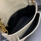 Saint Laurent Niki Medium in grained leather-Blanc Vintage