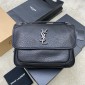 Saint Laurent Niki Medium in grained leather-Black