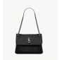 Saint Laurent Niki Medium in grained leather-Black