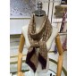 GG Print With Horsebit Silk Shawl