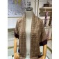 GG Print With Horsebit Silk Shawl