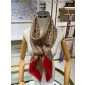 GG Print With Horsebit Silk Shawl