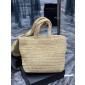 YSL Rive Gauche Tote in Raffia Crochet 