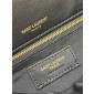 Saint Laurent Calypso Small in Plunged Lambskin-Black