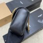 Saint Laurent Calypso Small in Plunged Lambskin-Black