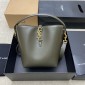 Saint Laurent LE 37 small in Shiny leather-Deep Musk