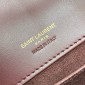 Saint Laurent LE 37 small in Shiny leather-rouge carbernet