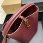 Saint Laurent LE 37 small in Shiny leather-rouge carbernet
