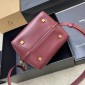 Saint Laurent LE 37 small in Shiny leather-rouge carbernet