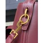 Saint Laurent LE 37 small in Shiny leather-rouge carbernet