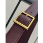 Saint Laurent LE 5 À 7 Supple Large in grained leather -Bordeaux 