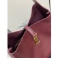 Saint Laurent LE 5 À 7 Supple Large in grained leather -Bordeaux 