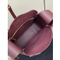 Saint Laurent LE 5 À 7 Supple Large in grained leather -Bordeaux 