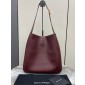 Saint Laurent LE 5 À 7 Supple Large in grained leather -Bordeaux 