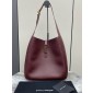 Saint Laurent LE 5 À 7 Supple Large in grained leather -Bordeaux 