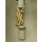 Saint Laurent LE 5 À 7 Supple Large in grained leather -Stone Moss
