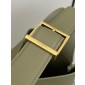 Saint Laurent LE 5 À 7 Supple Large in grained leather -Stone Moss