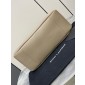 Saint Laurent LE 5 À 7 Supple Large in grained leather -Dusty  grey