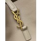 Saint Laurent LE 5 À 7 Supple Large in grained leather -Dusty  grey