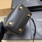 Saint Laurent LE 37 Mini in shiny leather-Black