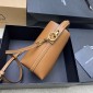 Saint Laurent LE 37 Mini in shiny leather-Fox