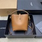 Saint Laurent LE 37 Mini in shiny leather-Fox