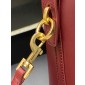 Saint Laurent LE 37 Mini in shiny leather-Rouge
