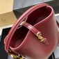 Saint Laurent LE 37 Mini in shiny leather-Rouge