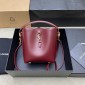 Saint Laurent LE 37 Mini in shiny leather-Rouge