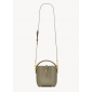 Saint Laurent LE 37 Mini in shiny leather-Strong Moss