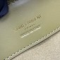 Saint Laurent LE 37 Mini in shiny leather-Strong Moss