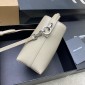 Saint Laurent LE 37 Mini in shiny leather-Beige