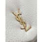 Saint Laurent Calypso Large in grained lambskin - Blanc Vintagae