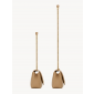 Saint Laurent Loulou Small in matelasse lambskin-Natural Tan