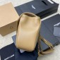 Saint Laurent Loulou Small in matelasse lambskin-Natural Tan