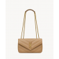 Saint Laurent Loulou Small in matelasse lambskin-Natural Tan