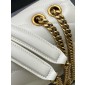 Saint Laurent Loulou Small in matelasse lambskin-Blanc Vintage