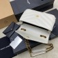 Saint Laurent Loulou Small in matelasse lambskin-Blanc Vintage
