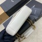 Saint Laurent Loulou Small in matelasse lambskin-Blanc Vintage