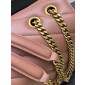 Saint Laurent Loulou Medium in matelasse lambskin- Hortensia 