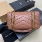 Saint Laurent Loulou Medium in matelasse lambskin- Hortensia 